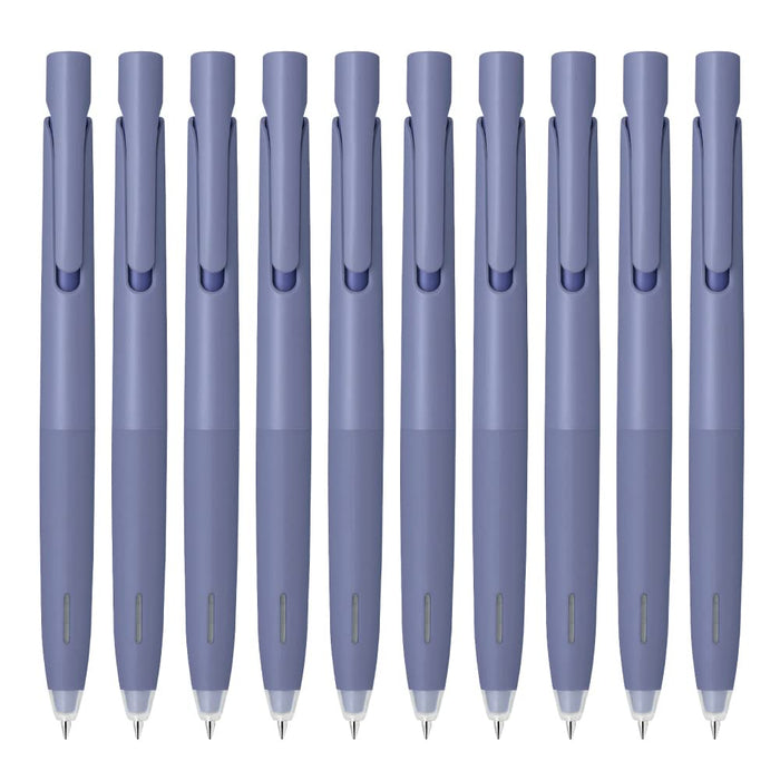 Zebra 0.5mm Oil-Based Black Ink Blue Ballpoint Pen Blen Business Edition - Pack of 10