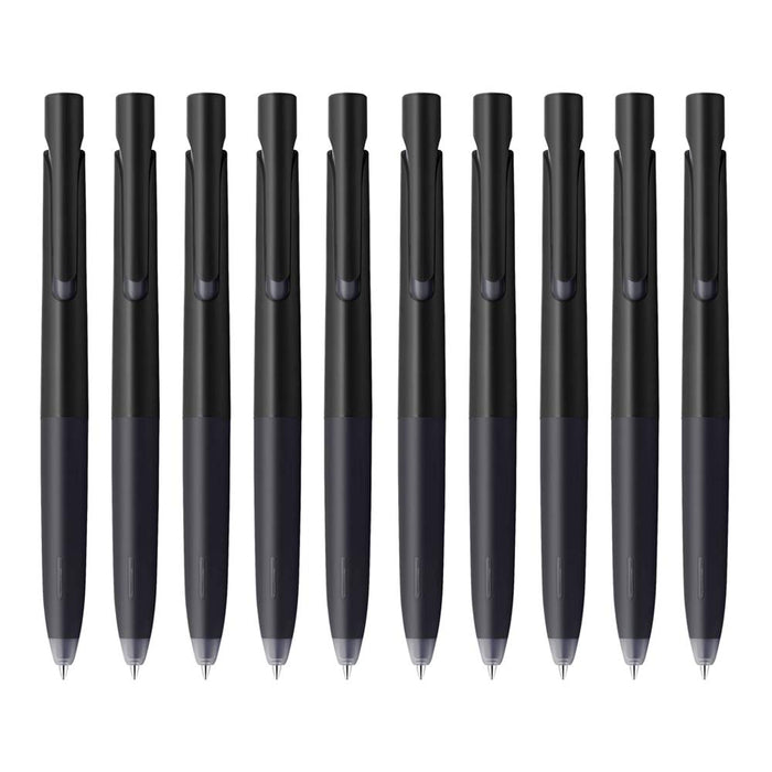 Zebra Bren B-BAS88-BK Black Barrel Ballpoint Pen Oil-Based Black Ink 0.5 Tip Pack of 10