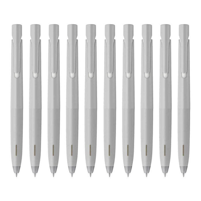 Zebra Bren 10-pack Black Ink Ballpoint Pen Gray Barrel 0.7 Point- B-Ba88-Gr