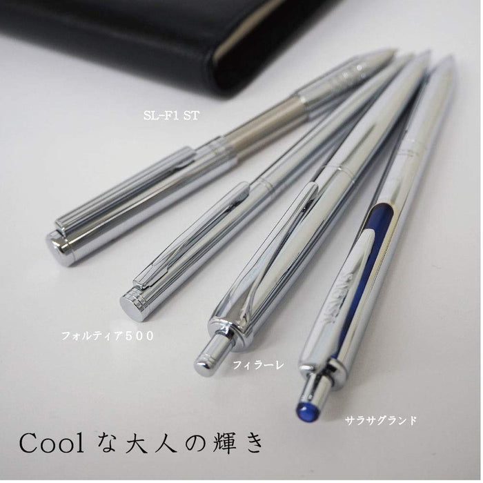 Zebra Filere Retractable 0.7 Oil-Based Ballpoint Pen in Royal Silver Limited Edition