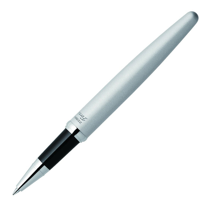 Zebra Fortia St Cap Ballpoint Pen 0.7mm Oil-Based Ink Silver - BA91-S