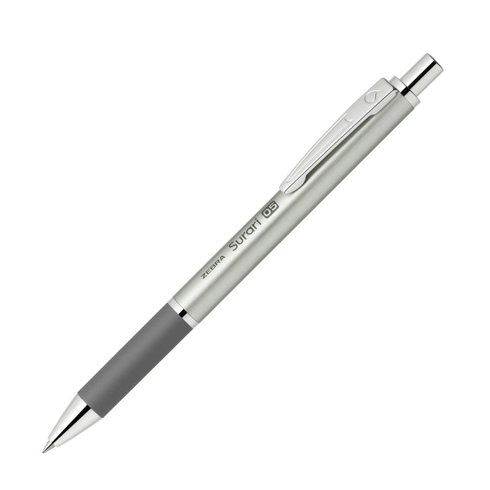 Zebra Slurry 300 Silver Oil-Based Ballpoint Pen 0.5mm Pack of 10