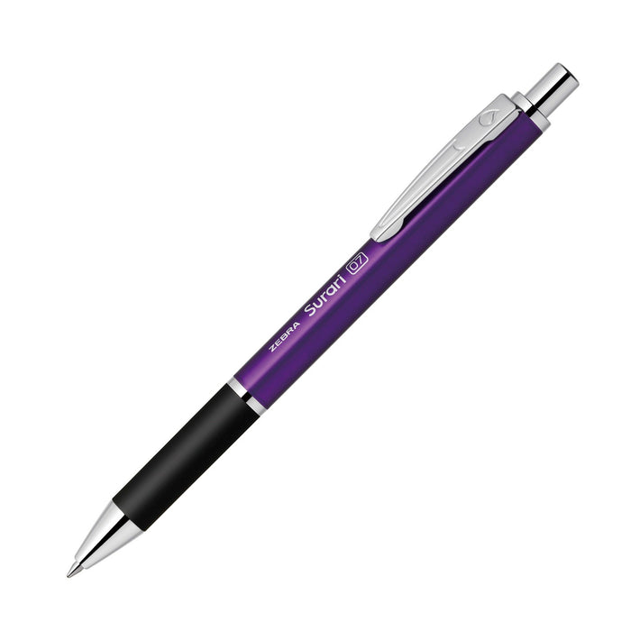 Zebra Slurry 300 Purple Ballpoint Pen 0.7mm Oil-Based Ink Pack of 10