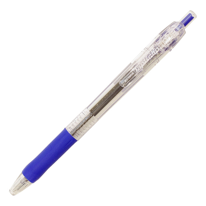 Zebra Blue Oil-Based Ballpoint Pen 0.5 Tip with Tapli Clip 14.3x1.14cm Size