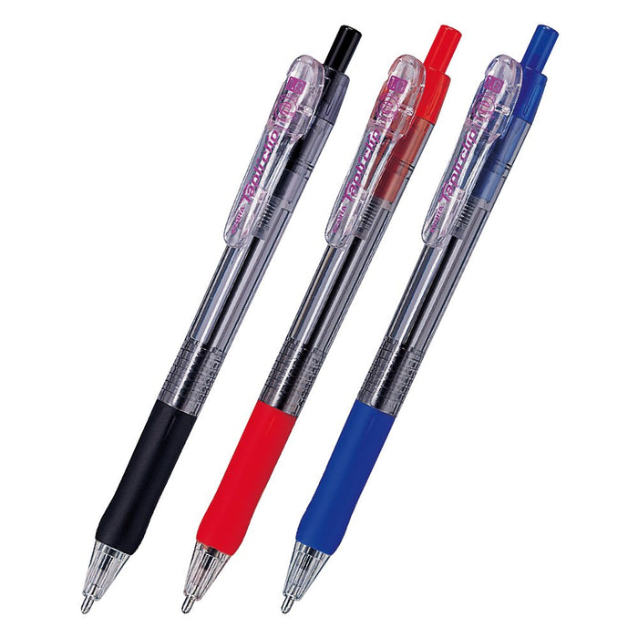 Zebra Oil-Based Ballpoint Pen Black Ink 1.6 Point with Tapli Clip 5-Piece Pack