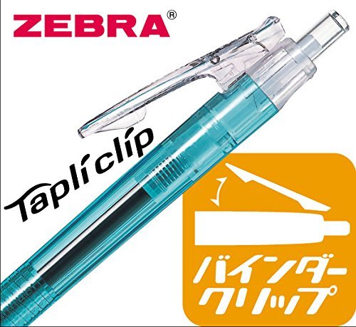 Zebra Tapuri Clip Black Ballpoint Pen 0.4mm Oil-Based 10 Pieces Bundle