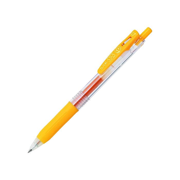 Zebra Sarasa Clip 0.7mm Yellow Ink 1-Piece - Durable Fine Point Pen