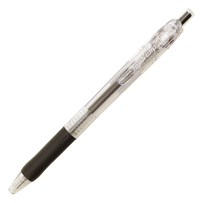 Zebra Tapuri Clip Black Ballpoint Pen 14.3cmx1.14cm 0.5mm BNS-5-BK