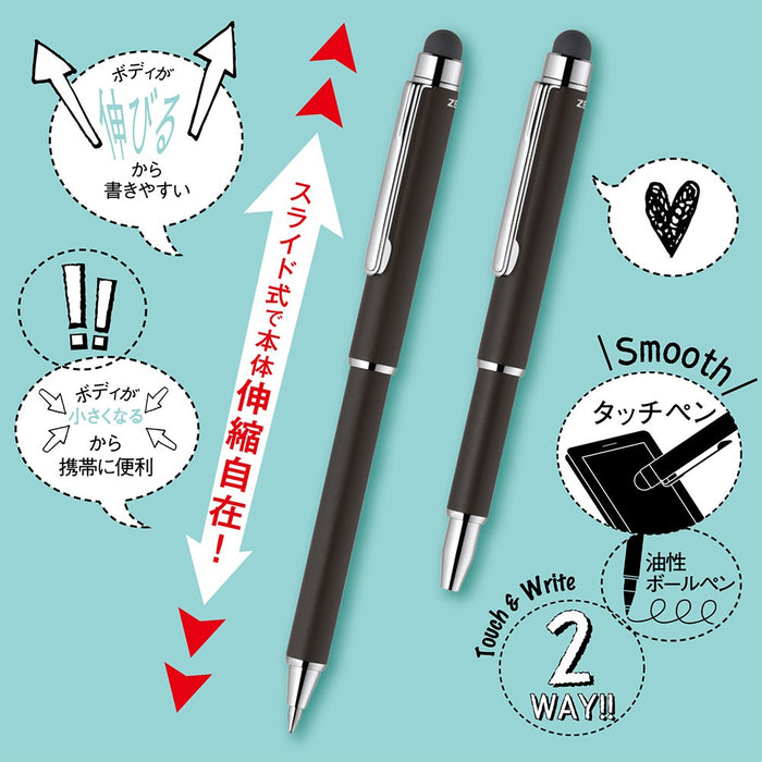 Zebra Mini Stylus SL-F1 Touch & Ballpoint Pen White - Zebra P-ATSLF1-W