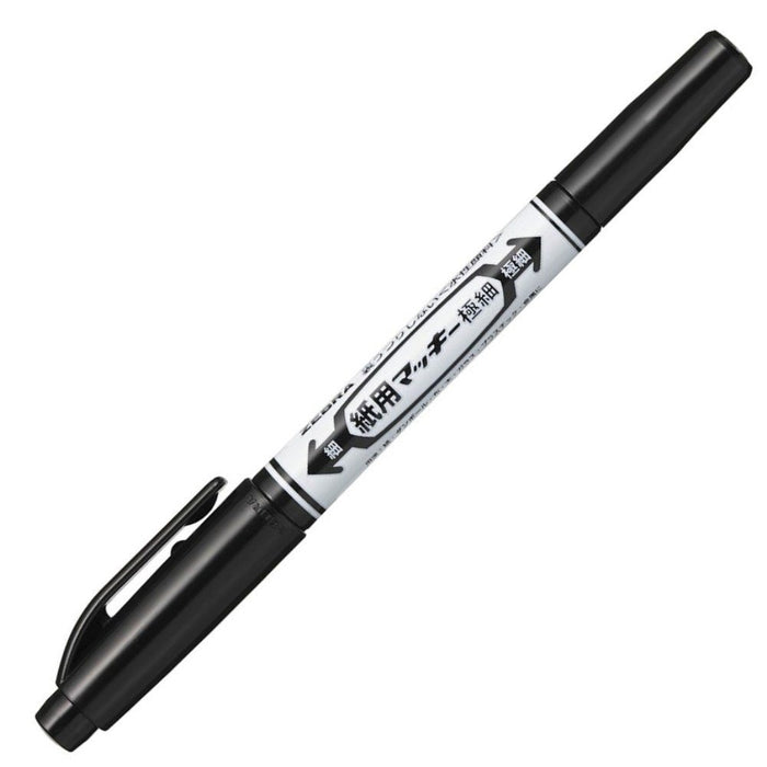 Zebra Extra Fine Black Water-Based Pen Pack of 10 Paper Mackie B-Wyts5-Bk