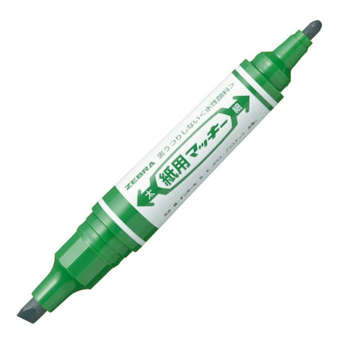 Zebra Paper Mackie Green Water-Based Pen 10 Piece Set B-Wyt5-G