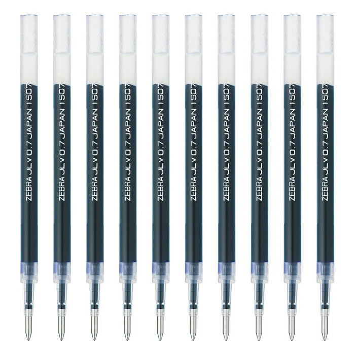 Zebra Sarasa Dry Gel Ballpoint Pen Refill JLV-0.7 Blue Lead 10-Pack