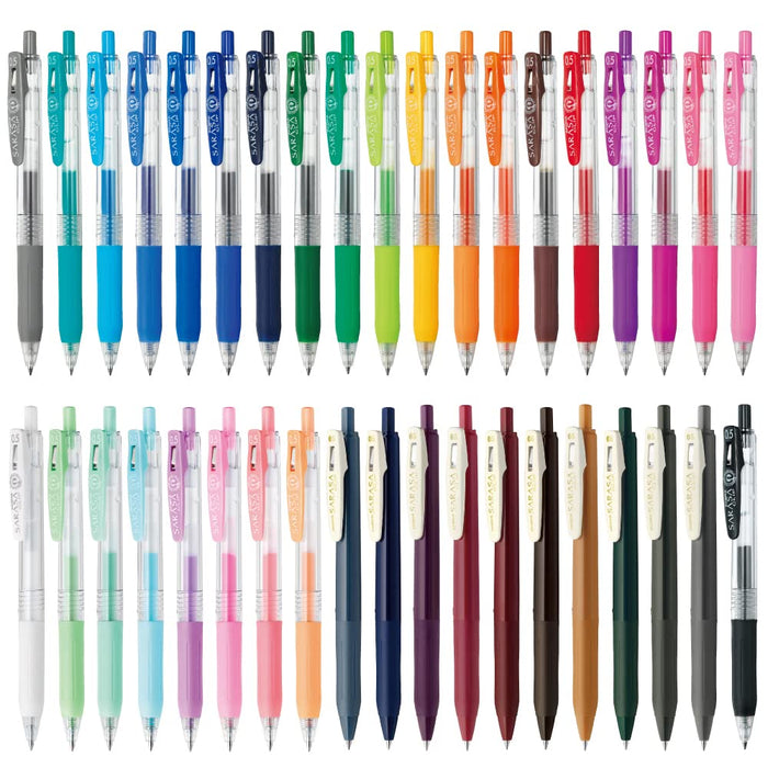 Zebra Sarasa Clip Gel Ballpoint Pen 0.5mm 38 Color Set