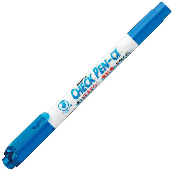 Zebra Alpha Blue Memorization Check Pen Pack of 10 B-WYT20-BL