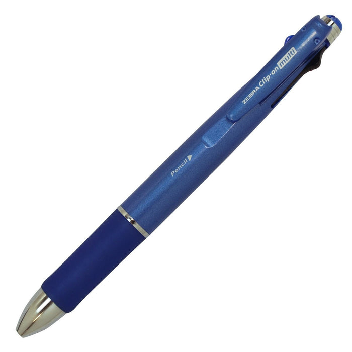 Zebra Multi-Function 4-Color Pen with Sharp Clip Blue 14.87cm x 1.4cm