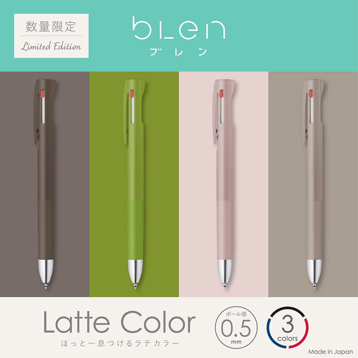 Zebra B2SAS88-LTC-BBL Multifunctional 0.5mm Blueberry Latte Pen 2+S