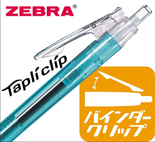 Zebra Oil-Based 0.5 Red Ballpoint Pen Tapuri Clip 10 Pieces Pack - B-Bns5-R