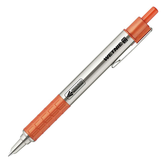 Zebra 0.7mm Black Ink Oil-Based Ballpoint Pen with Orange Barrel Wet Knee