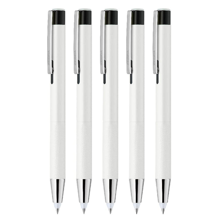 Zebra Oil-Based Ballpoint Pen Light Blue Shaft 0.7mm Black Ink - Set of 5