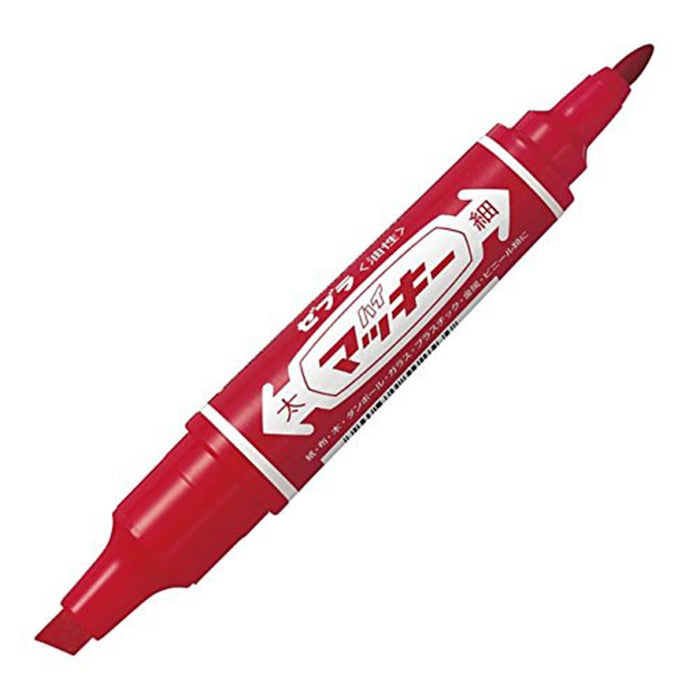 Zebra High Mackie Red Oil-Based Pen Pack of 5 - P-MO-150-MC-R5 Zebra Brand