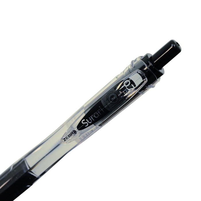 Zebra Dark Black Shaft Pen with 0.7 Black Ink Zebra Slurry BN11-DBK