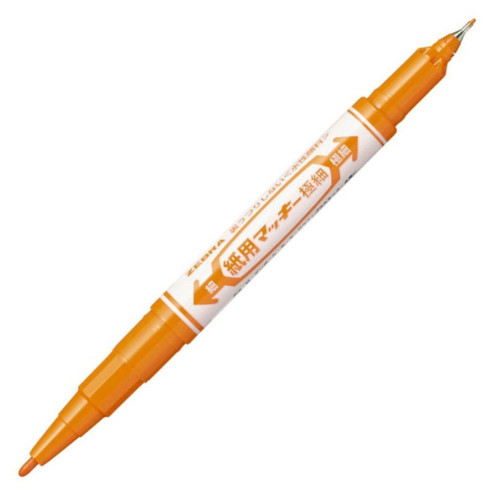 Zebra Extra Fine Orange Water-Based Pen Pack of 10