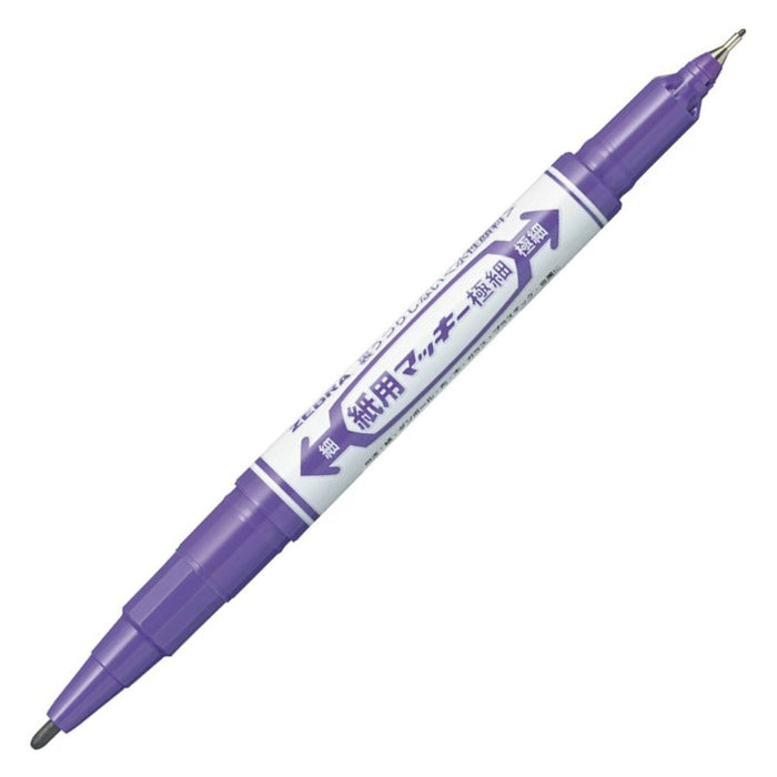 Zebra Extra Fine Purple Water-Based Pen Paper Mackie Edition Pack of 10