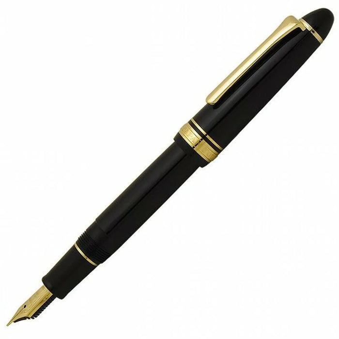 Sailor Fountain Pen Profit with Medium Point and Gold Trim in Black Model 11-1038-420