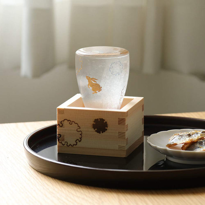 Aderia Sake Set - Authentic Masuzake Glass from Japan | Premium Nippon Taste | Masu Cup | Birthday Gift 6691