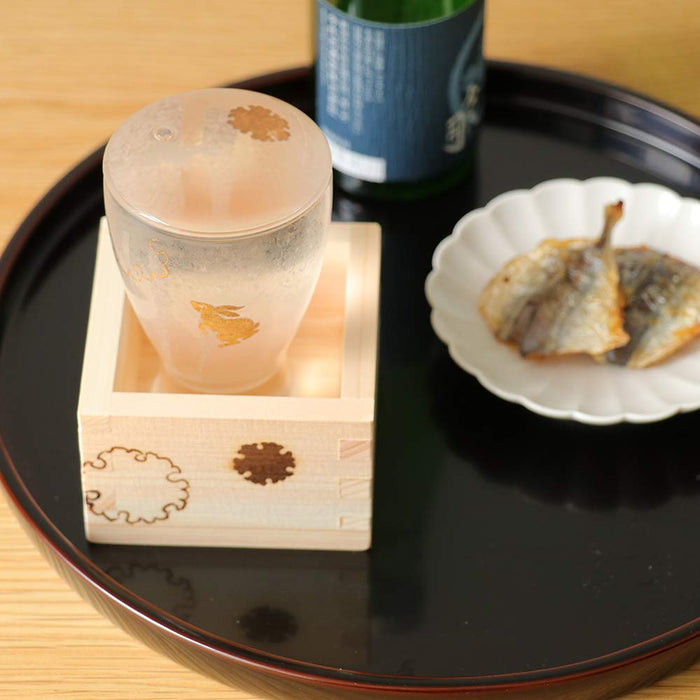 Aderia Sake Set - Authentic Masuzake Glass from Japan | Premium Nippon Taste | Masu Cup | Birthday Gift 6691