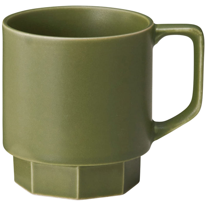 Aito Seisakusho Mug 310ml Stacking Green Mino Ware Japan 111119