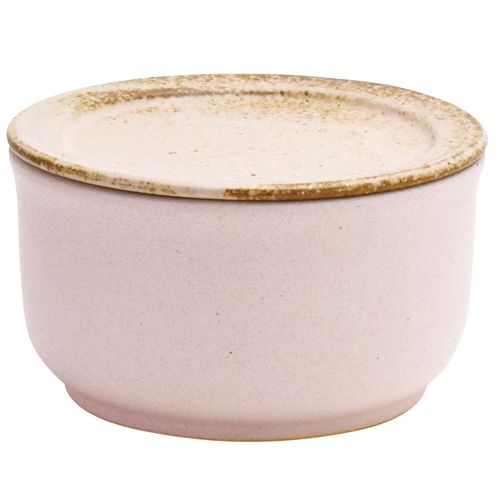 Aito Ohitsu 0.5C Rice Storage Pink Mino Ware Japan 111031 12.4Cm