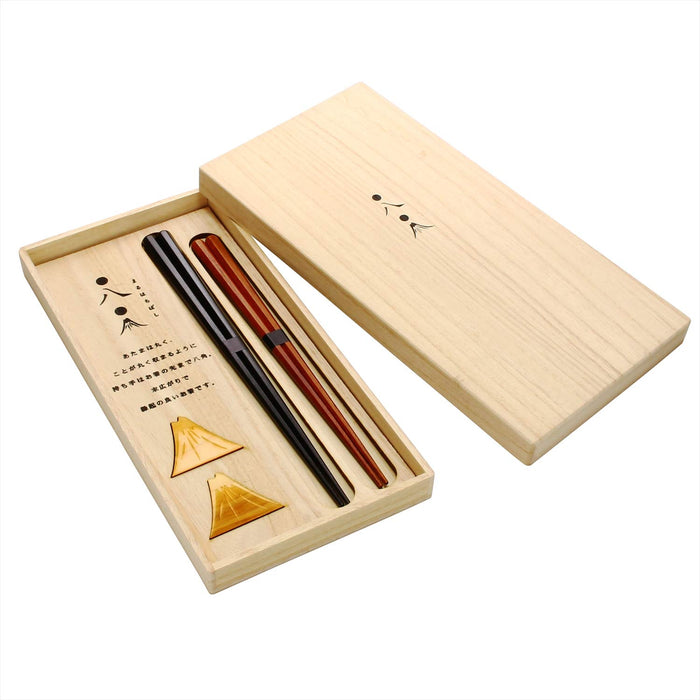 Aito Hyozaemon Maruhachi Chopsticks Wooden Box Japan Gift 104506