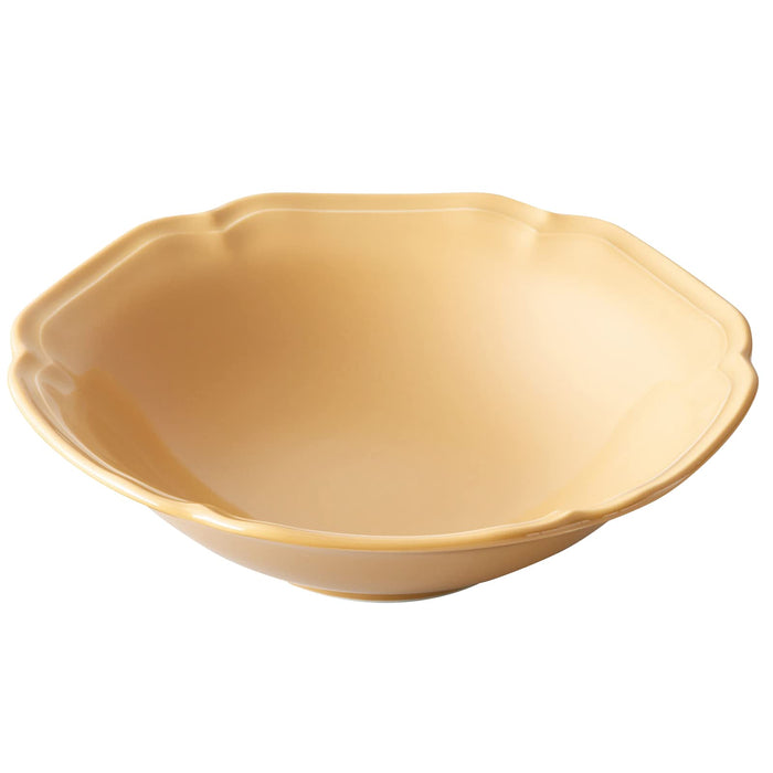 Aito Mino Ware Salad Bowl Plate 17cm Honey Yellow Dishwasher/Microwave Safe 111090