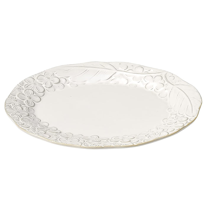 Aito Lien Plate Oval Plate 18cm S White Tableware Japan 267836