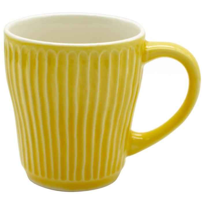 Aito Ripple Mug 330ml Yellow MW/DW Safe Japan 266344