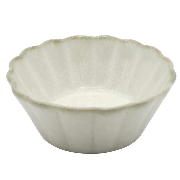 Aito Sui Soy Sauce Plate Flower Bean Bowl 6cm Moon White 288220