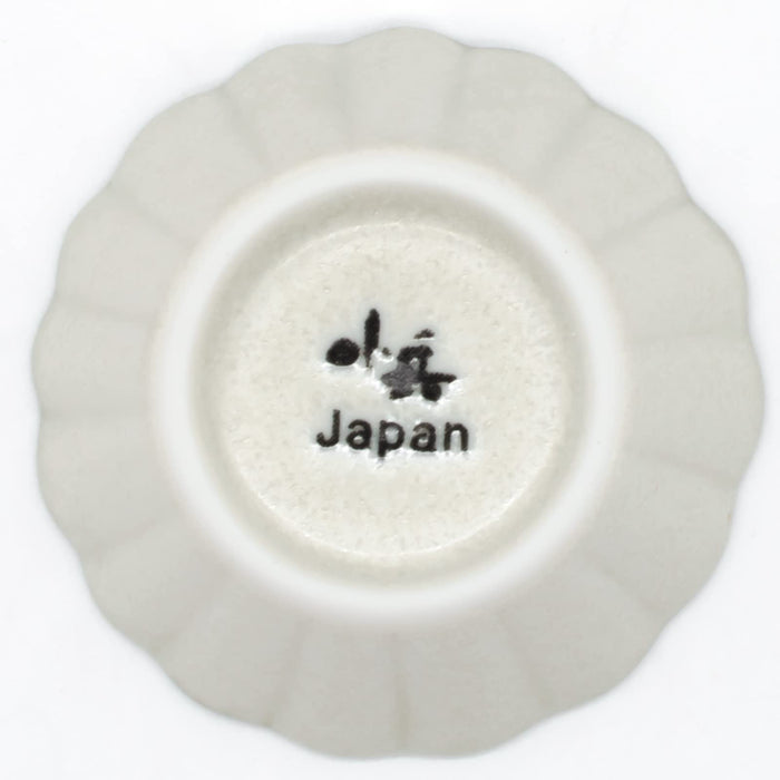 Aito Sui Soy Sauce Plate Flower Bean Bowl 6cm Moon White 288220