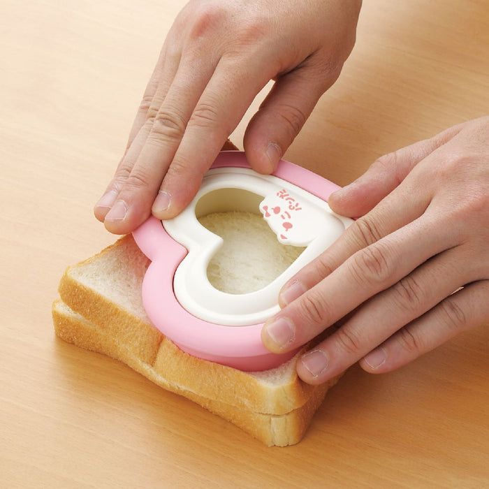 Akebono Heart-Shaped Sandwich Cutter & Sealer - Create Adorable Sandwiches