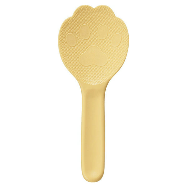 Akebono Non-Stick Kitty Cat Paw Shamoji Rice Spatula - Yellow (19.2cm)