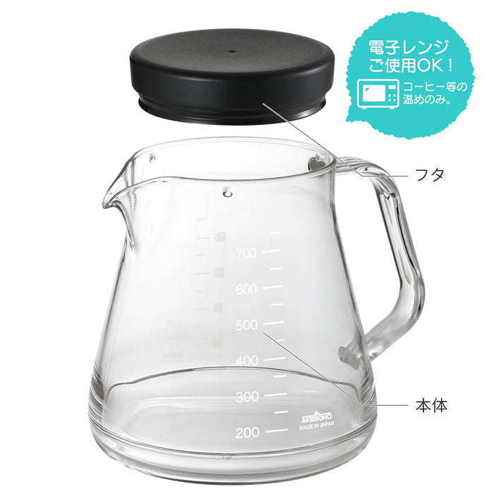 Akebono Sangyo Unbreakable 750ml Coffee Server TW-3727 Dishwasher Safe Made in Japan