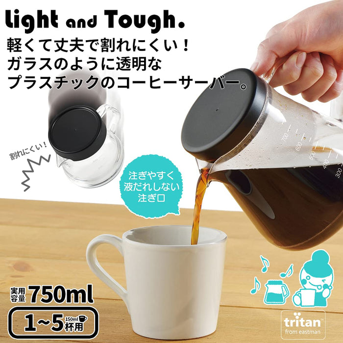 Akebono Sangyo Unbreakable 750ml Coffee Server TW-3727 Dishwasher Safe Made in Japan