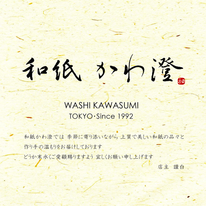 Washi Kawasumi 手工染樱桃图案千代纸友禅和纸 B4 - 10 种图案