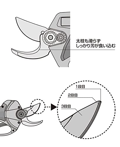 Ars EP-720 修枝剪 25 毫米最大无绳可充电