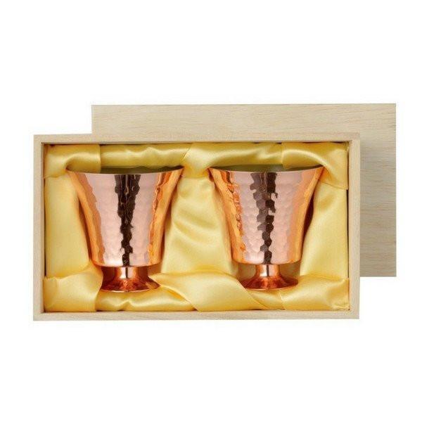 Asahi Copper Tumbler Set - 2 Glasses, 270ml Capacity