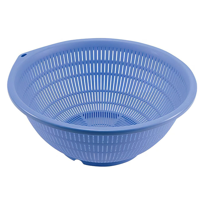 Benkei 24cm Blue Plastic Colander - Efficient Kitchen Tool