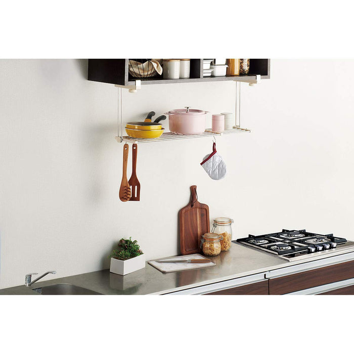 Bestco Japan Stainless Kitchen Rack - 1 Tier Telescopic Shelf, Gray (NY-1005)