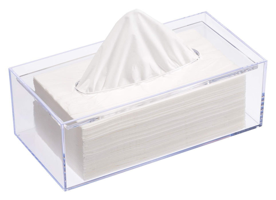 Rectangular Transparent Tissue Case by Butterfly Plastic Industry Japan - 125X244X86H (Mm)