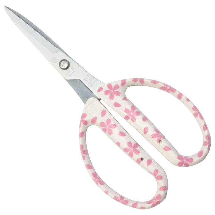 Chikamasa CRI-360SFWSW Florist Arrangement Scissors Fluorine White Sakura