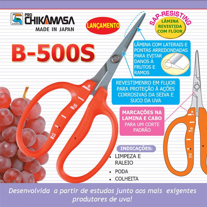 Chikamasa B-500S Stainless Grape Shears